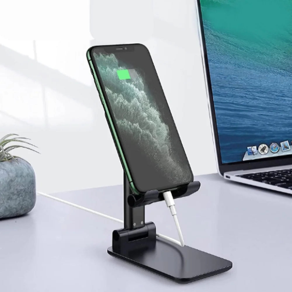 Kit De 2 Suportes Para Celular E Tablet Mesa Dobrável Universal