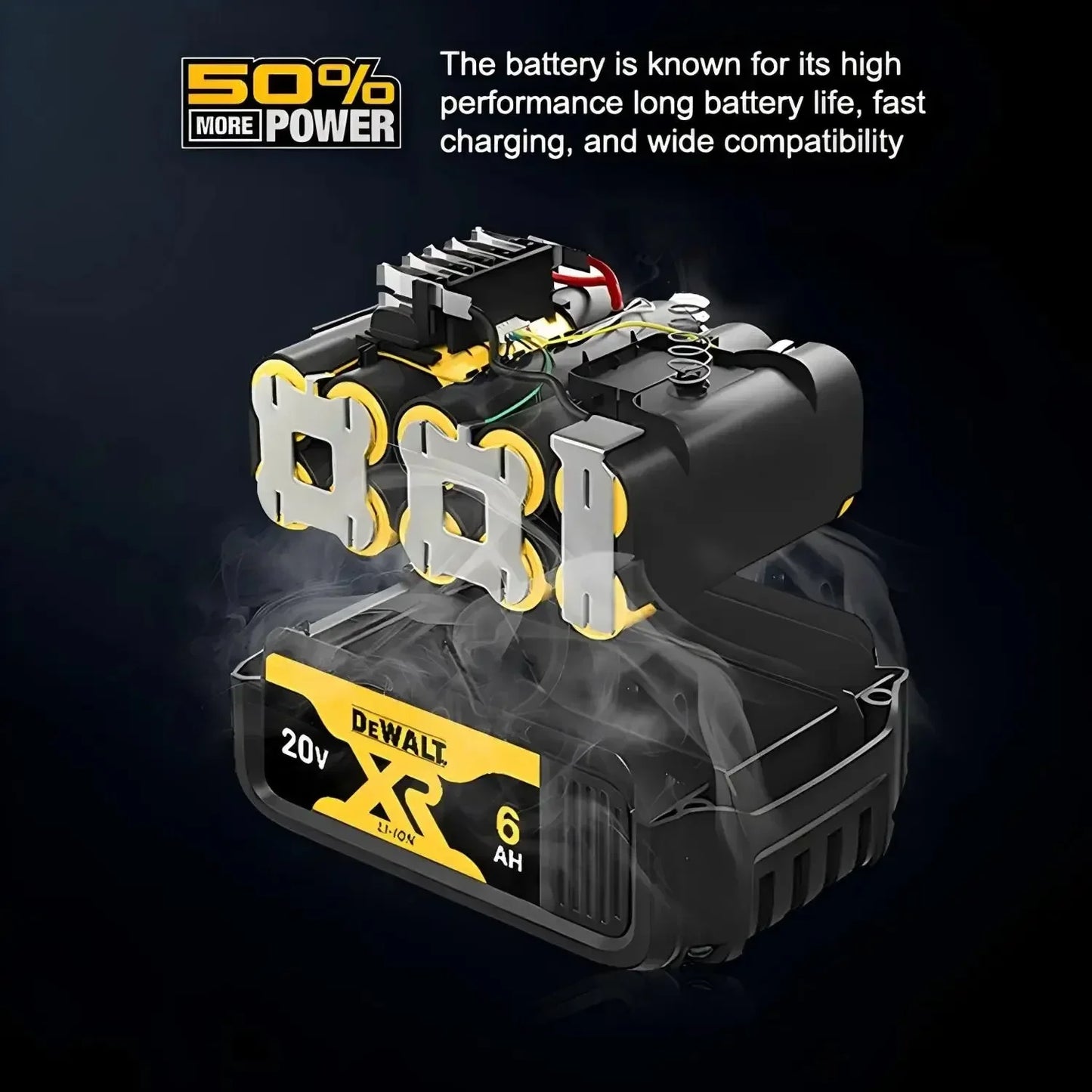 DeWALT Original Battery 20V/60V 6Ah 9Ah MAX FlexVolt for DCB606 DCB205 DCB206 DCB209 DCB182 Power Tool with Charger