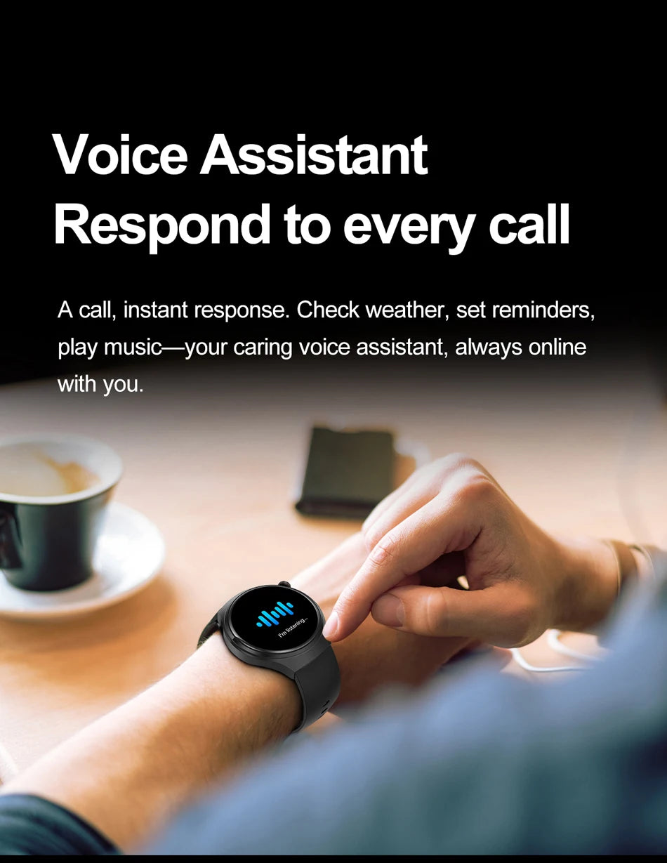 Watch 4 Pro Sports Smart Watch Men 360*360 AMOLED HD Screen Heart Rate Bluetooth Call IP68 Waterproof Music SmartWatch 2025 New