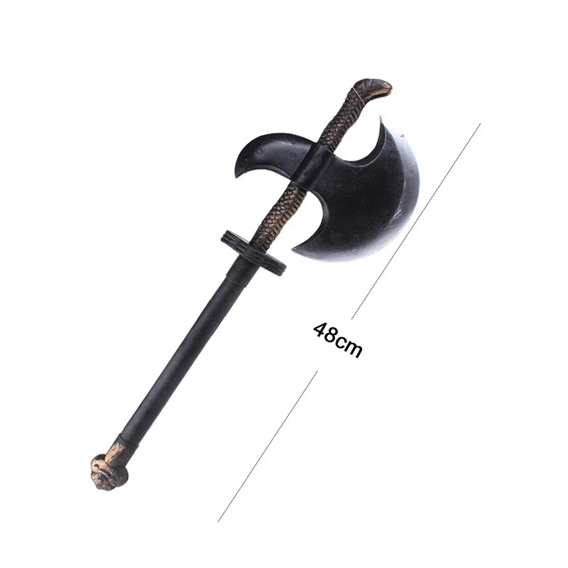 Plastic Axe Halloween Cosplay Decorative Weapons Children Realistic Retro Simulation Fire Fighting Party Props Toys