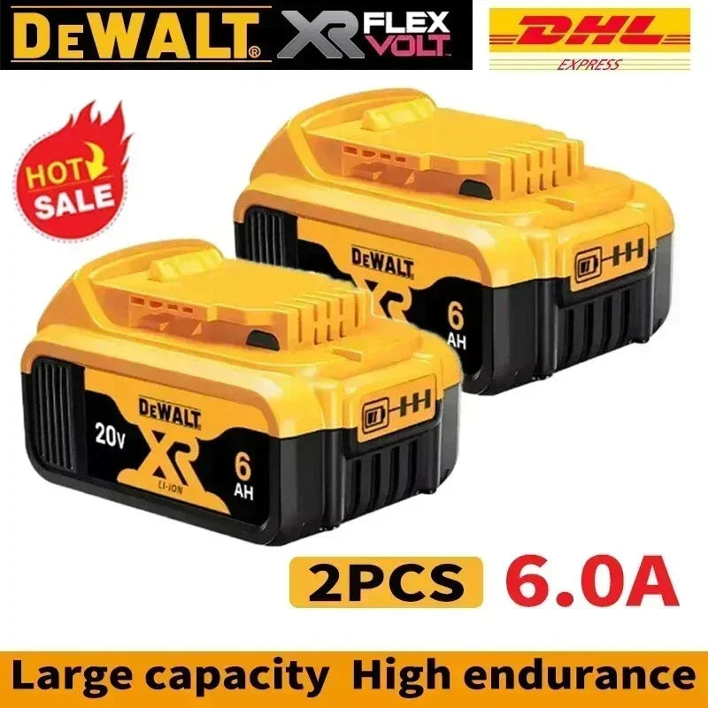DeWALT Original Battery 20V/60V 6Ah 9Ah MAX FlexVolt for DCB606 DCB205 DCB206 DCB209 DCB182 Power Tool with Charger