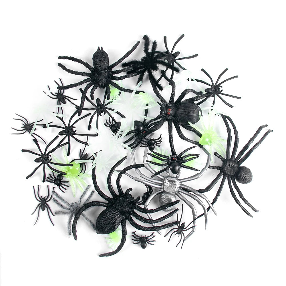Realistic Plastic Bugs Trick Joke Decoration Scary Insects Fake Cockroaches Spider Halloween Prank Toy Bug April Fools Day Decor