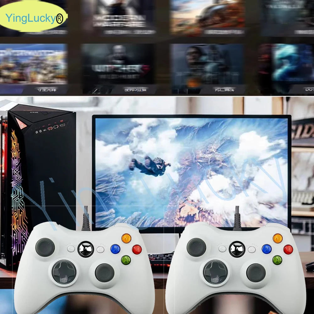 USB Wired Game Controller For PC Xbox360 Console Joypad For Win 7/8/10 PC Joystick Controle Mando Gamepad For Xbox 360