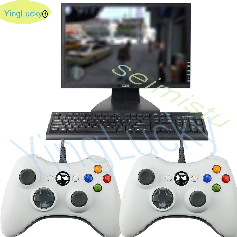 USB Wired Game Controller For PC Xbox360 Console Joypad For Win 7/8/10 PC Joystick Controle Mando Gamepad For Xbox 360