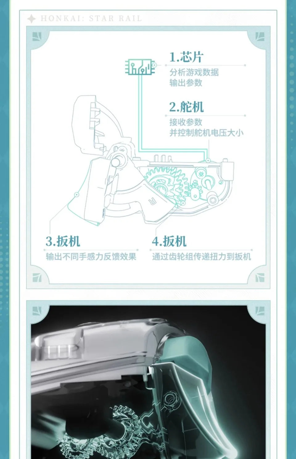 For MiHoYo Force Feedback Elite GamePad Feedback on Elite Controller Switch 2 /Pc/ Steam Game Controller Xbox Wireless Accessory