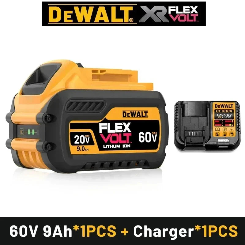 DeWALT Original Battery 20V/60V 6Ah 9Ah MAX FlexVolt for DCB606 DCB205 DCB206 DCB209 DCB182 Power Tool with Charger