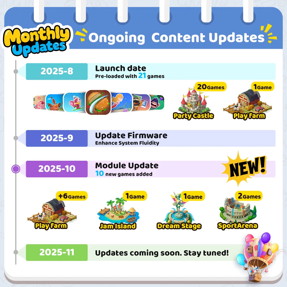 KINHANK MotionX Video Game Consoles with 30+Games for Kids & Families,Continuous Updates,Plug & Play Indoor Active Play System