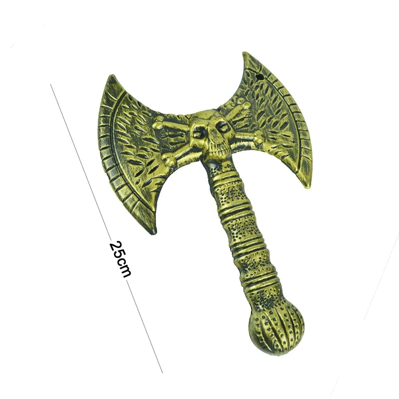 Plastic Axe Halloween Cosplay Decorative Weapons Children Realistic Retro Simulation Fire Fighting Party Props Toys