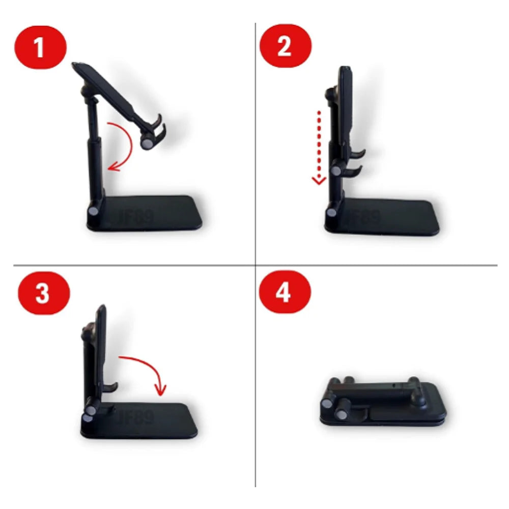 Kit De 2 Suportes Para Celular E Tablet Mesa Dobrável Universal