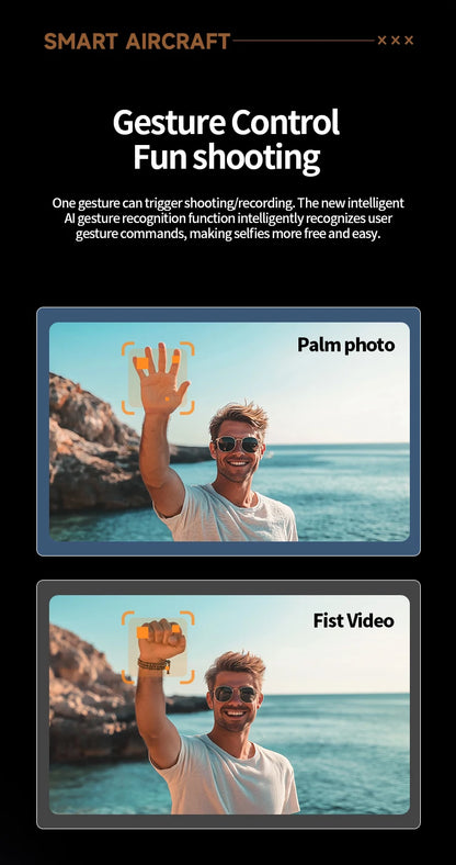 2024 New M5 Drone 8K Professional Triple Camera Brushless Motor Optical Flow Positioning Foldable Quadcopter RC Dron Toys Gifts