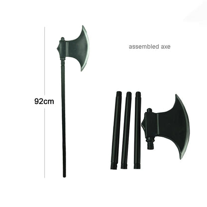Plastic Axe Halloween Cosplay Decorative Weapons Children Realistic Retro Simulation Fire Fighting Party Props Toys