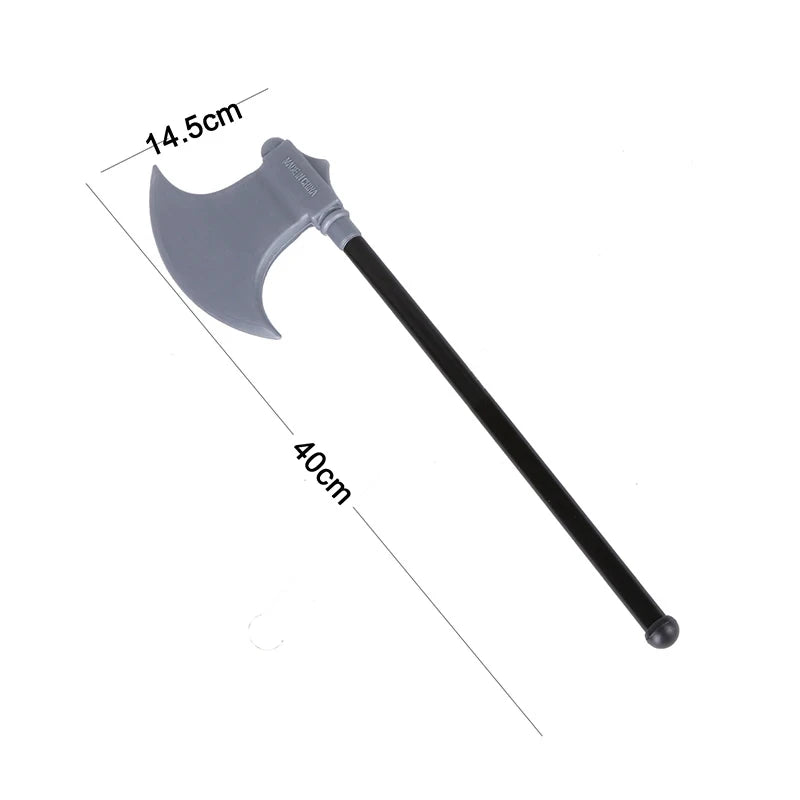 Plastic Axe Halloween Cosplay Decorative Weapons Children Realistic Retro Simulation Fire Fighting Party Props Toys