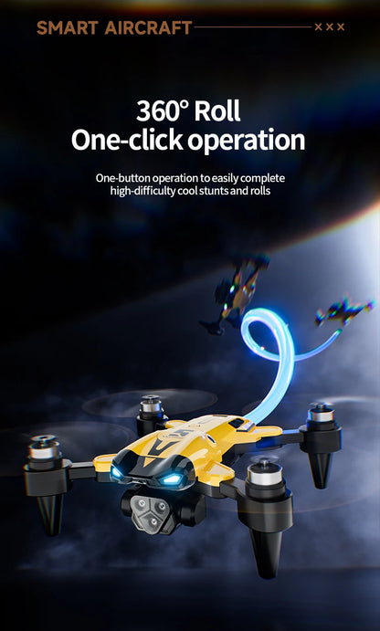 2024 New M5 Drone 8K Professional Triple Camera Brushless Motor Optical Flow Positioning Foldable Quadcopter RC Dron Toys Gifts