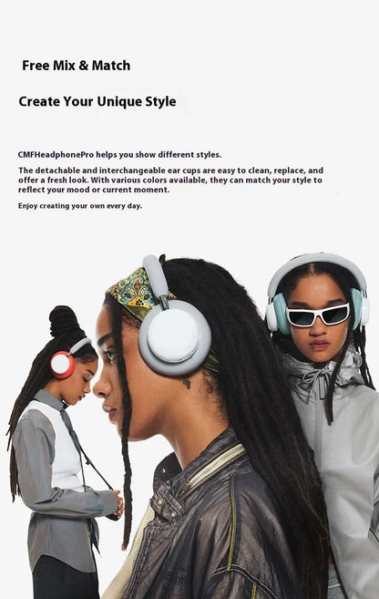 CMF By NOTHING Headphone Pro HIFI Wireless Headsets Bluetooth 40dB Noise Reduction Long Battery Life Gaming Music Headphone Gift