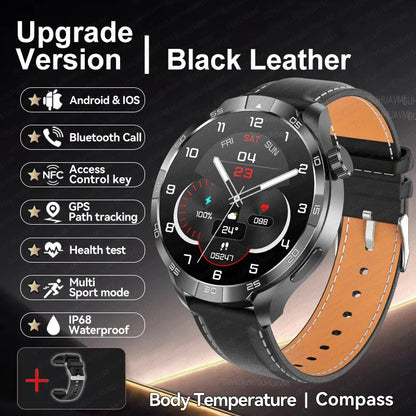 2025 New GT5 Pro GPS Sports Compass SmartWatch Men 1.85" AMOLED HD Screen NFC IP68 Waterproof Bluetooth Call Smartbracelet Woman