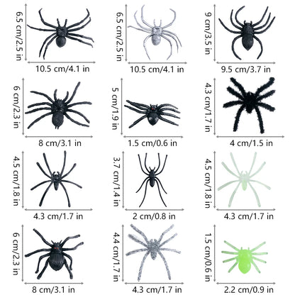 Realistic Plastic Bugs Trick Joke Decoration Scary Insects Fake Cockroaches Spider Halloween Prank Toy Bug April Fools Day Decor