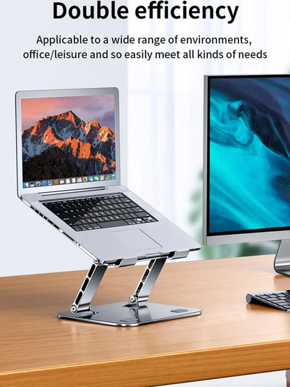 Tablet Stand Adjustable Aluminum Alloy Laptop Tablet up to 17 "Laptop Portable Folding Stand Cooling Stand Support