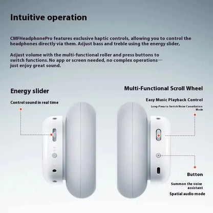 CMF By NOTHING Headphone Pro HIFI Wireless Headsets Bluetooth 40dB Noise Reduction Long Battery Life Gaming Music Headphone Gift