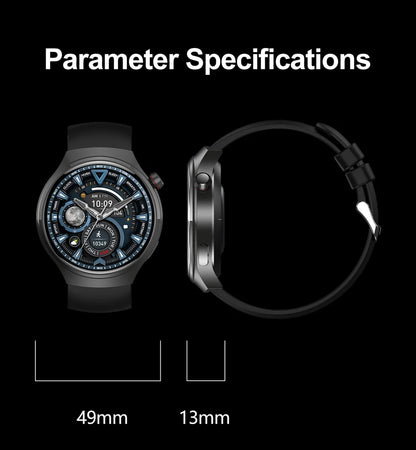 Watch 4 Pro Sports Smart Watch Men 360*360 AMOLED HD Screen Heart Rate Bluetooth Call IP68 Waterproof Music SmartWatch 2025 New