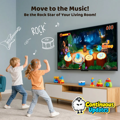 KINHANK MotionX Video Game Consoles with 30+Games for Kids & Families,Continuous Updates,Plug & Play Indoor Active Play System