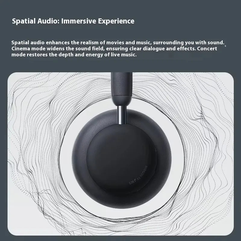 CMF By NOTHING Headphone Pro HIFI Wireless Headsets Bluetooth 40dB Noise Reduction Long Battery Life Gaming Music Headphone Gift