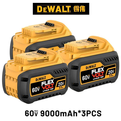 DeWALT Original Battery 20V/60V 6Ah 9Ah MAX FlexVolt for DCB606 DCB205 DCB206 DCB209 DCB182 Power Tool with Charger