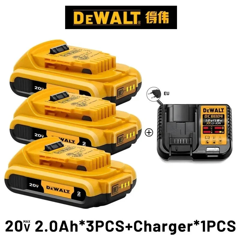 DeWALT Original Battery 20V/60V 6Ah 9Ah MAX FlexVolt for DCB606 DCB205 DCB206 DCB209 DCB182 Power Tool with Charger