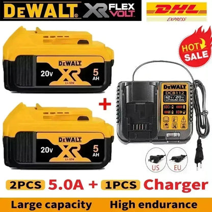 DeWALT Original Battery 20V/60V 6Ah 9Ah MAX FlexVolt for DCB606 DCB205 DCB206 DCB209 DCB182 Power Tool with Charger