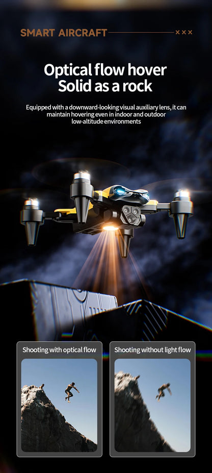 2024 New M5 Drone 8K Professional Triple Camera Brushless Motor Optical Flow Positioning Foldable Quadcopter RC Dron Toys Gifts