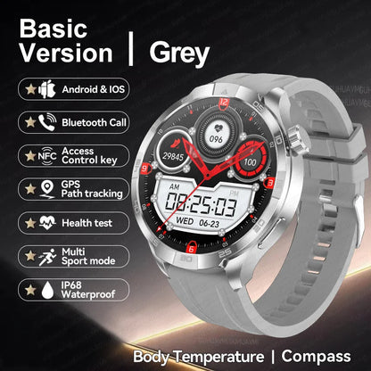 2025 New GT5 Pro GPS Sports Compass SmartWatch Men 1.85" AMOLED HD Screen NFC IP68 Waterproof Bluetooth Call Smartbracelet Woman