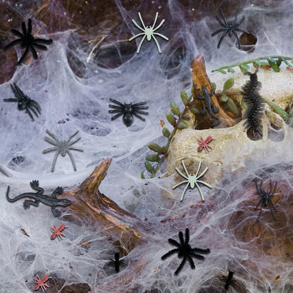 Realistic Plastic Bugs Trick Joke Decoration Scary Insects Fake Cockroaches Spider Halloween Prank Toy Bug April Fools Day Decor