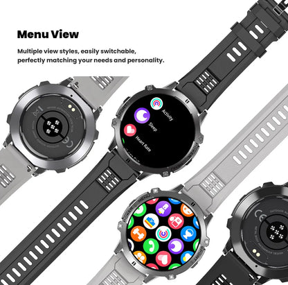 T-Rex 3 Military Grade 1000mAh Battery Smart Watch 10ATM Waterproof GPS Compass Altimeter Call AMOLED Men Swim Sports Smartwatch