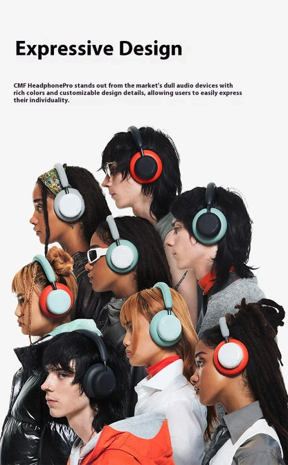 CMF By NOTHING Headphone Pro HIFI Wireless Headsets Bluetooth 40dB Noise Reduction Long Battery Life Gaming Music Headphone Gift