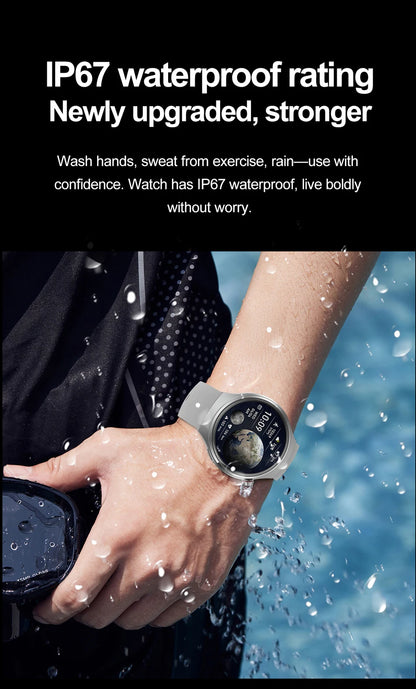 Watch 4 Pro Sports Smart Watch Men 360*360 AMOLED HD Screen Heart Rate Bluetooth Call IP68 Waterproof Music SmartWatch 2025 New