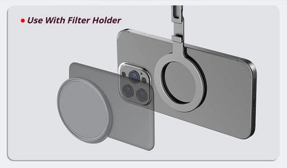 Aluminum For Magsafe Tripod Magnetic Phone Holder Universal Magnetic Phone Tripod Mount Foldable Camera Phone Tripod Stand